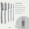 ARTIFY Drybrush Set of 5 Sizes: Expert Series Dry Brush for Effortless Miniature, Model, Ceramics, Citadel Painting - Hobby Detail Small Acrylic Oil Paint Brushes for Tabletop & Wargames Miniatures
